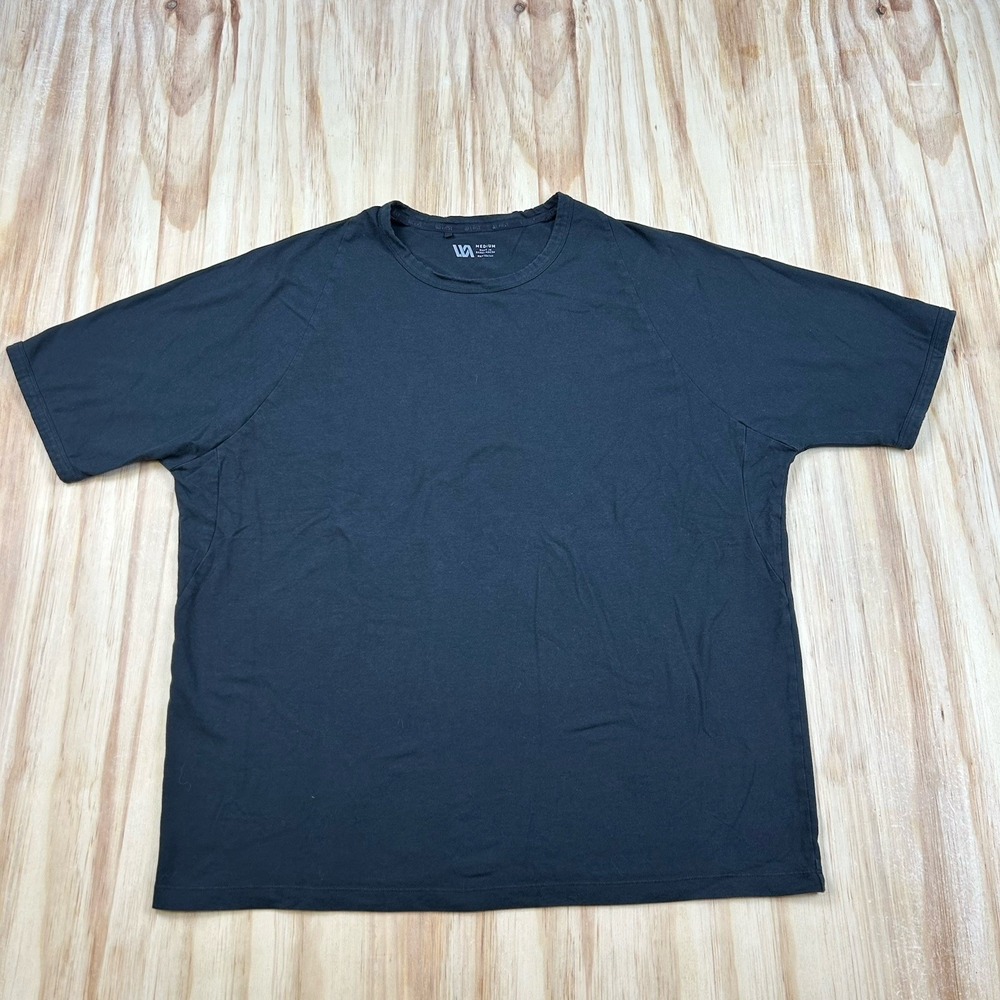 VRST Men's Medium Black Boxy Oversized Training T-Shirt Short Sleeve Gym Workout